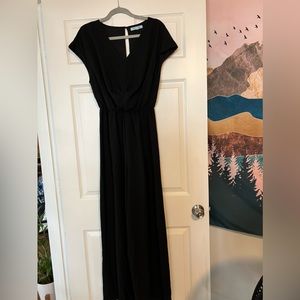 She + Sky black dressy jumpsuit. Size Large